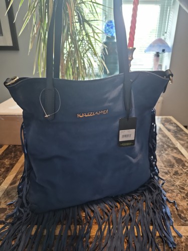 Bnwt blue suede tassle edge - bnwt,