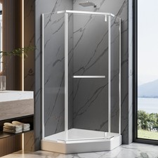 36x36x72 Chrome Neo Angle