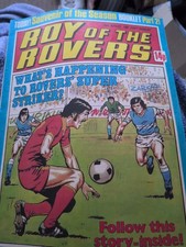 Roy of the Rovers 23rd of August 1980 with poster of Diego Maradona GC
