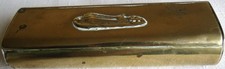 Victorian Crystal Palace Brass Pipe & Tobacco Case by W Allbon 525 New Oxford St
