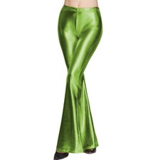 Bell-bottoms Pants 70's Disco Clubwear pants BB Ladies Shiny Flare Leggings