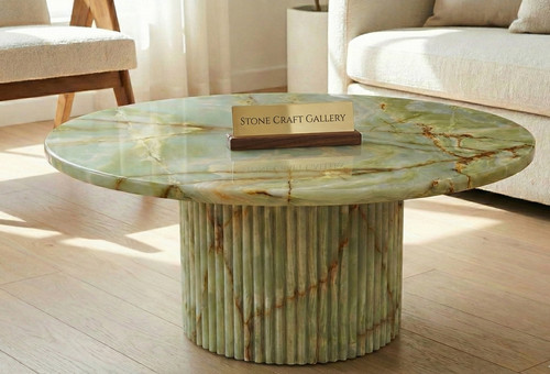 Luxury round green onyx - luxury,