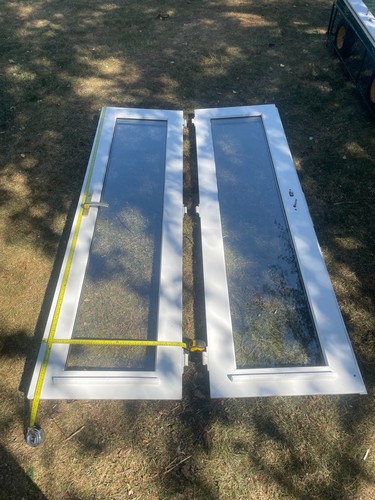 White upvc french patio - french,