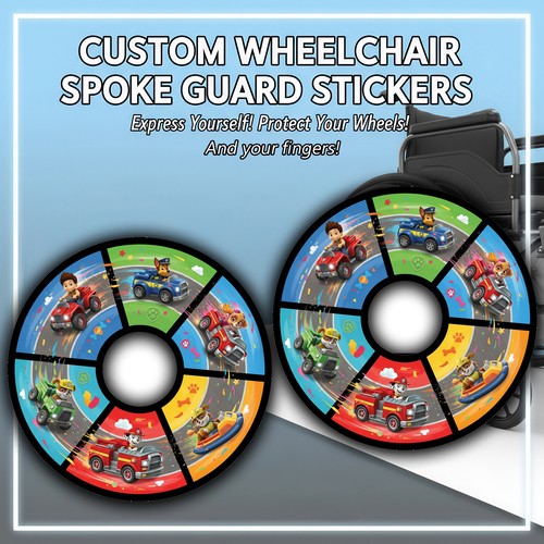 Wheelchair spoke guard sticker - wheelchair,
