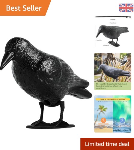 Weatherproof plastic crow - plastic,