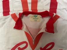 vintage french cycling jersey, 1980 ish
