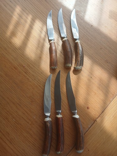 Cutlery steak knives antler - knives,