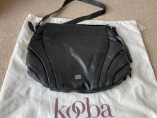 Women's Handbag Bag Black Leather Large Over Shoulder Bag Kooba