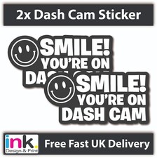 2x SMILE YOU'RE ON DASH CAM
