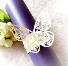 10x Napkin Rings Gold