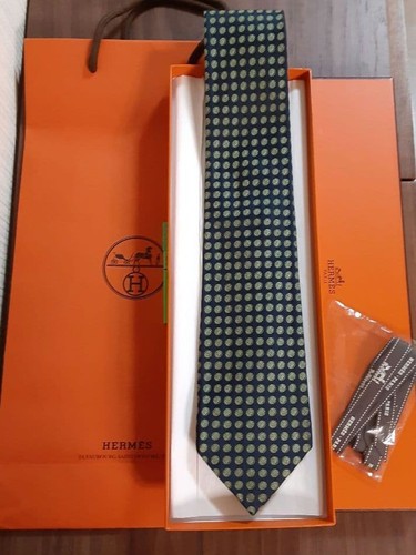 Hermes h101 navy dot - h101, tie