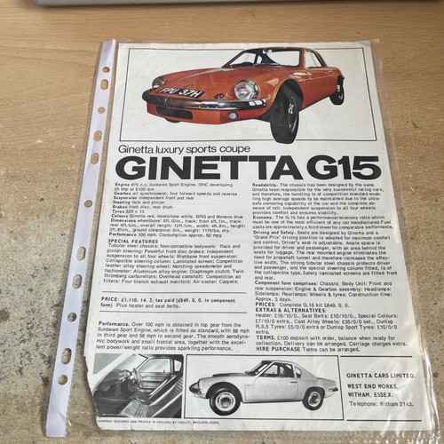 Ginetta g15 orig 1970 - ginetta, 1971