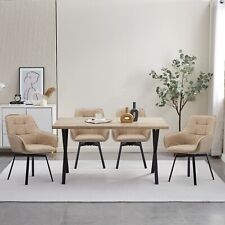 2x Swivel Faux Leather Dining