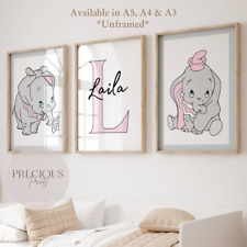 Set of 3 Personalised Dumbo