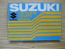 SUZUKI TS125 R OWNERS MANUAL HANDBOOK TS 125