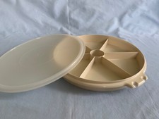 VINTAGE TUPPAWARE HORS D'OEUVRES CUPCAKE KEEPER TAKER CARRIER CONTAINER