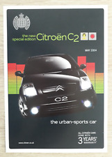 Citroen C2 Ministry of Sound Special Edition Brochure / Leaflet 2004 - 1.4i 1.6i