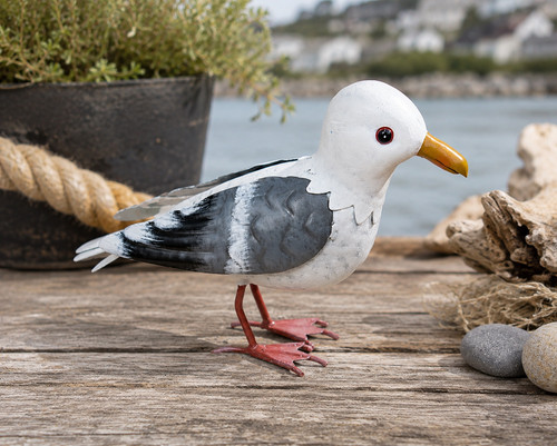 Small metal seagull - small,