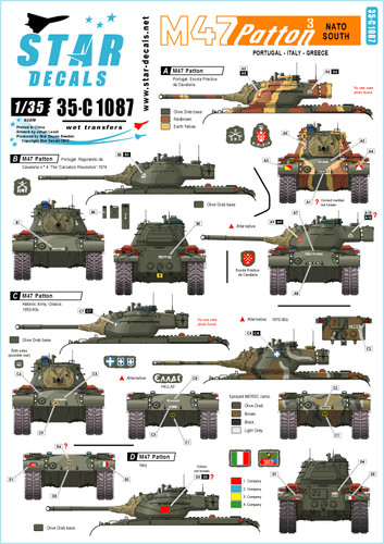 Star decals c1087 - star, 1:35
