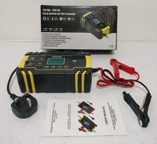 Car Battery Charger 12V/24V, Automatic, Smart Pulse Repair, AGM/GEL Fast Charge
