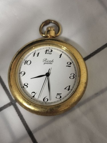 Ricoh quartz pocket - ricoh, 18k