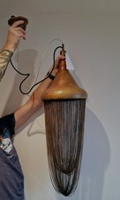 Bohemian Copper Style Large Tassled Pendant Lamp Bnib Chain Chandalier Rustic