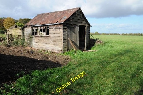 Photo 6x4 old - wooden, shed