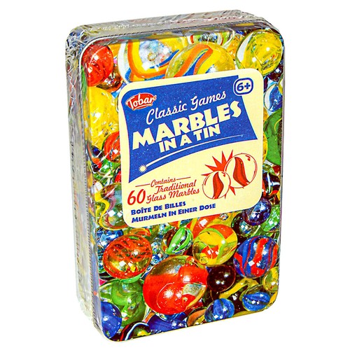 Retro marbles tin classic - marbles,