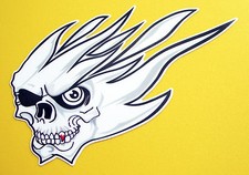 CAFE RACER Flaming Skulls