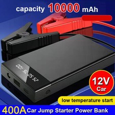12V 10000MAH Car Emergency Battery Jump Starter Start Booster w/LED Power Pack