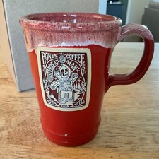 Bones Coffee Gingerbread Man Red Mug Deneen Pottery 2019   14oz Commuter