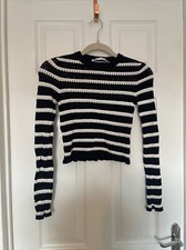 ZARA Black White Knitted
