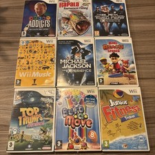 Nintendo Wii Games Bundle Joblot X9