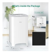 Muliap Air Purifiers for Home with HEPA Filter H13 Silent Air Purifier