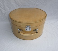 Vellum Leather - Round Hat Box