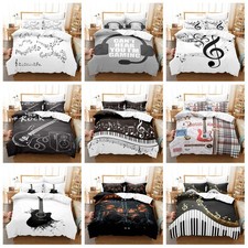 Music Guitar 3D Quilt Duvet