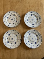 4x Blue Denmark Dinner Plates