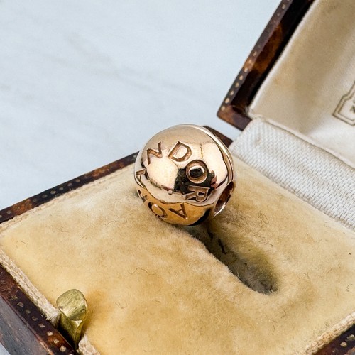 Pandora rose gold plated logo - pandora,