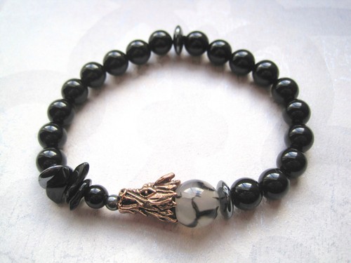 Mens dragons vein agate - mens,