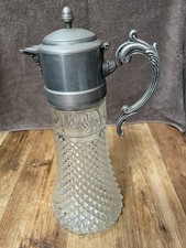 Eales 1779 Silver Plate Italy 14” Wine Claret / Water Pitcher With A Chiller.