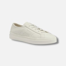 Santoni Men's White Tumbled