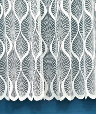 White Net Curtain Art Deco