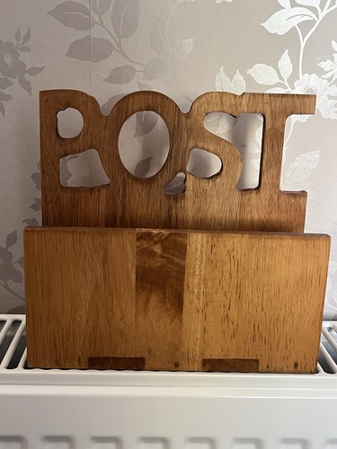 Wooden letter holder post - letter,