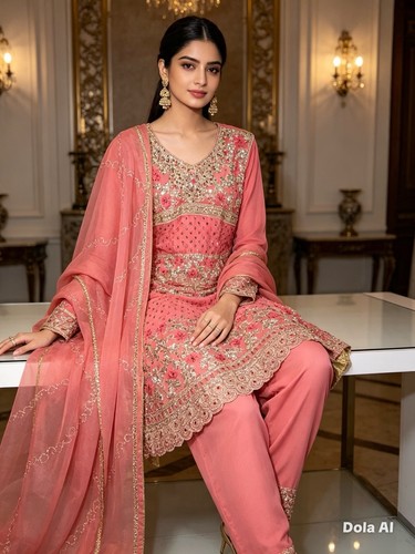 Punjabi suit embroidery - punjabi,