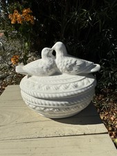 Vtg Ceramic Basket Look