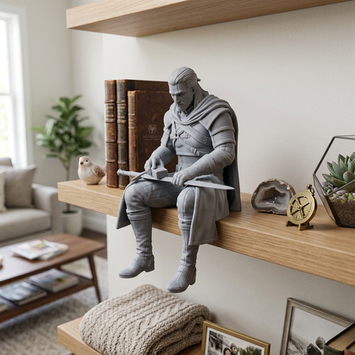 Geralt rivia shelf sitter - shelf,