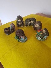 Set 0f 6 hedgehog figures