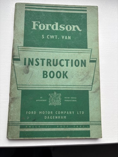 Fordson cwt van instruction - 5,
