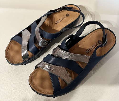 Pavers sandals navy blue - navy,