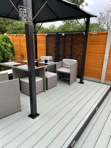 Composite woodgrain decking - composite,